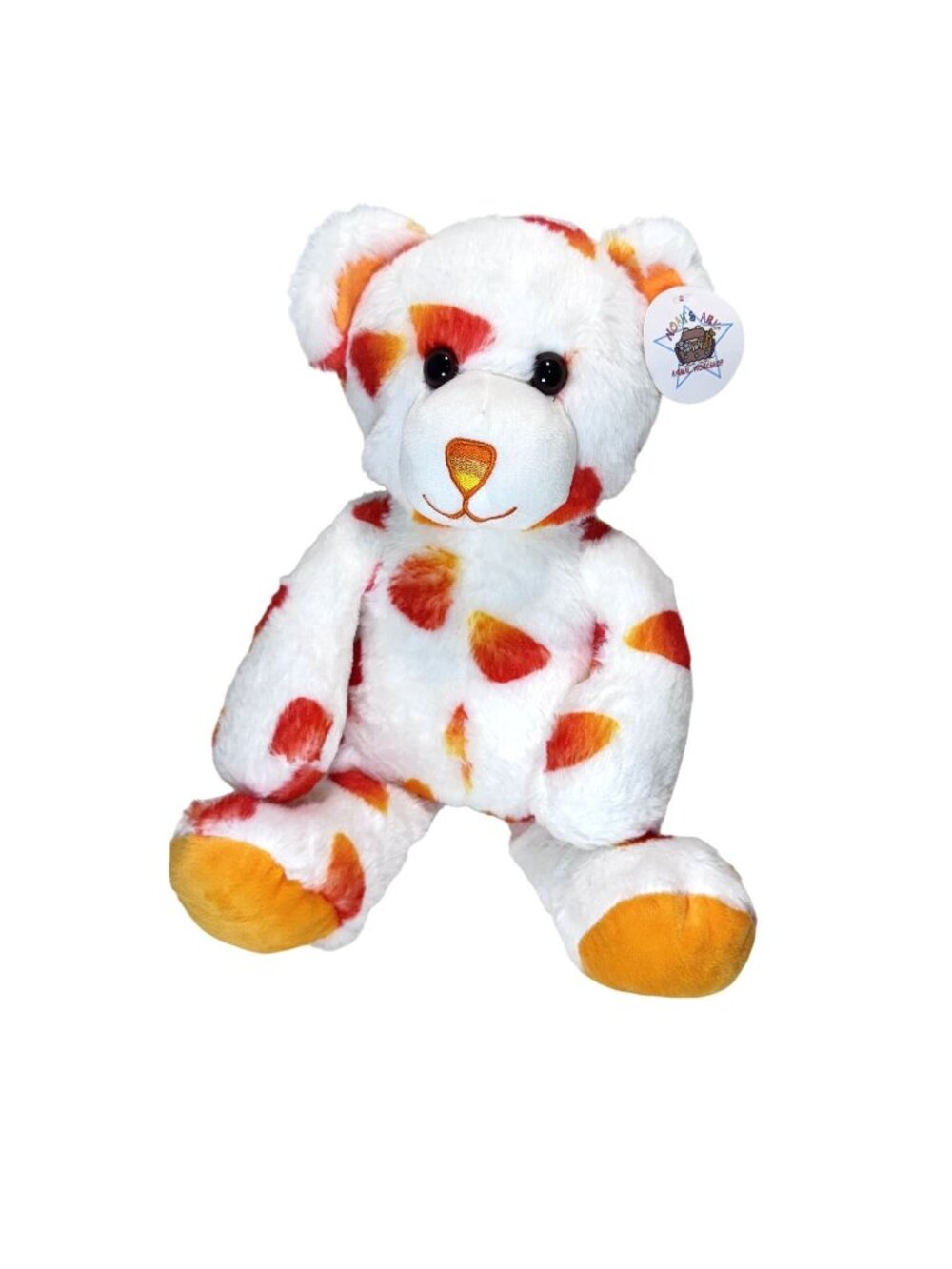 Noah's Ark Stuffed Animal Workshop Candy Corn Teddy Bear Plush 15” Halloween New